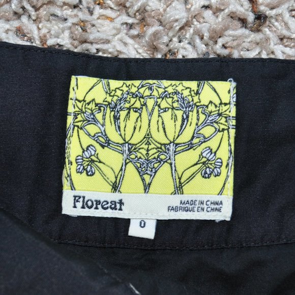 Anthropologie Floreat Black Polka Dot Skirt SZ 0 - Picture 4 of 8